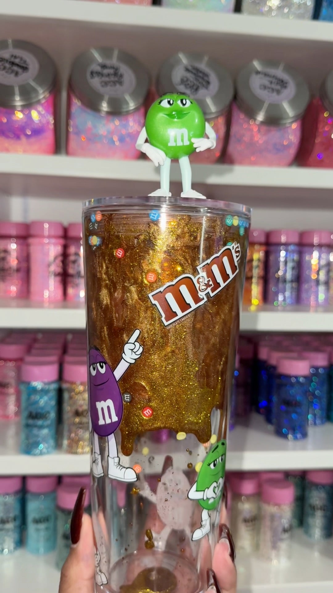 M&M Lava Drip Snow Globe