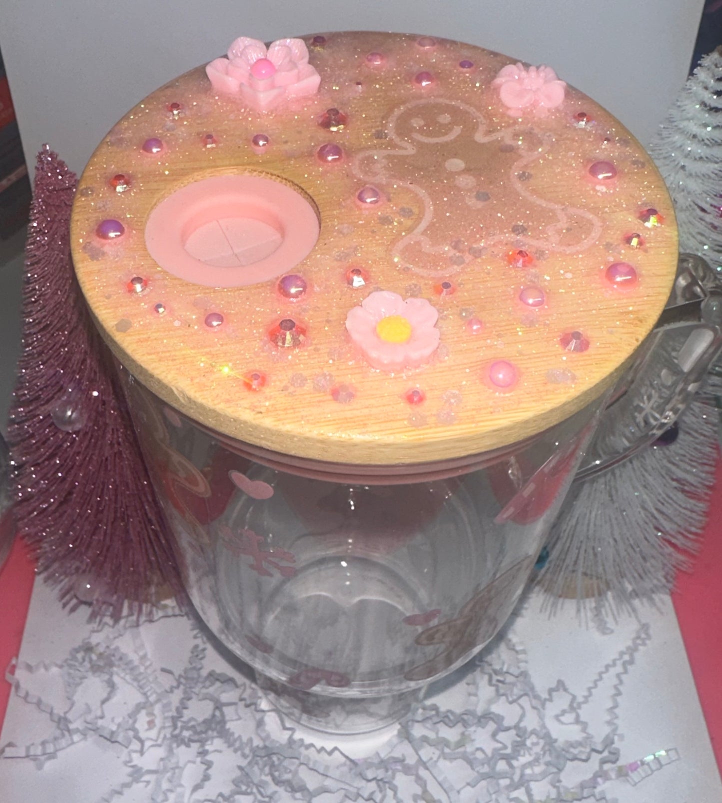 Gingerbread Glass Tumbler