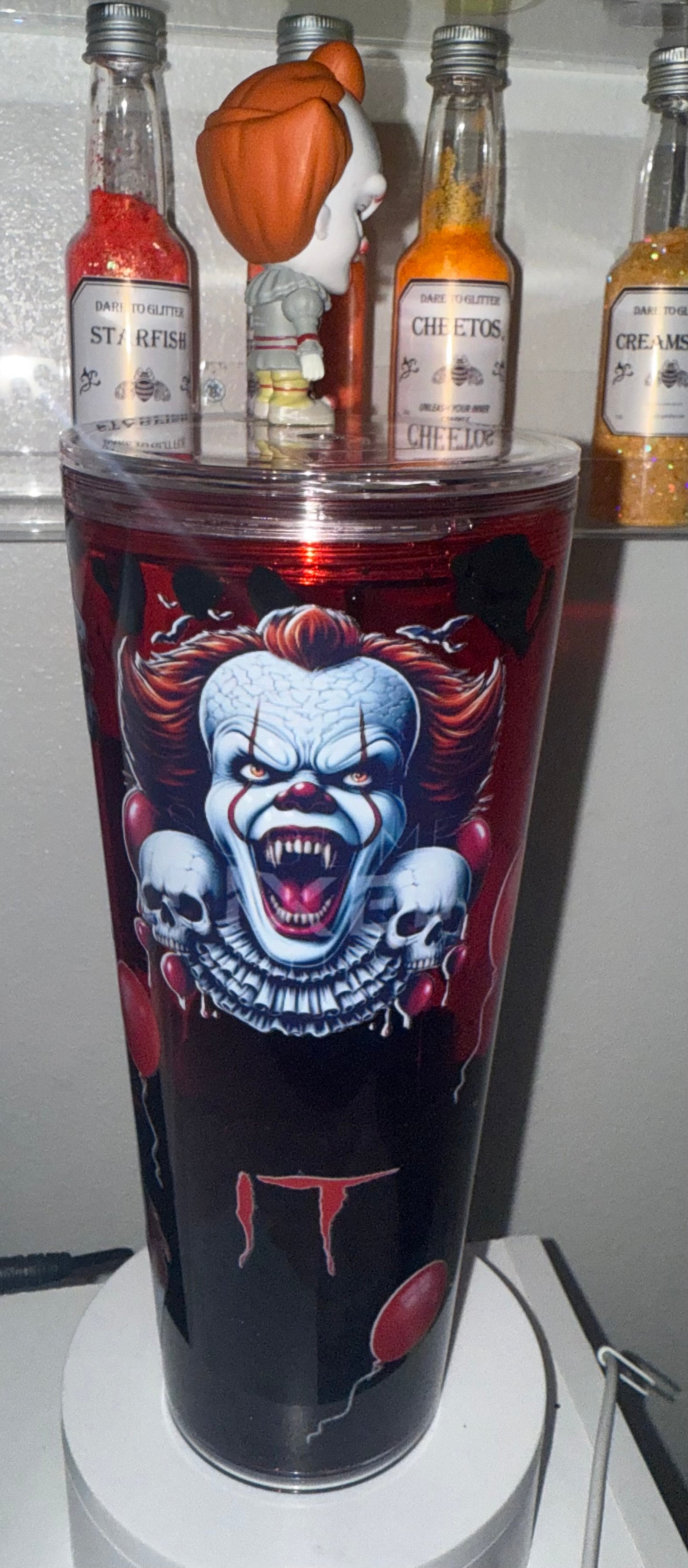 Clown Halloween Lava Drip Snow Globe