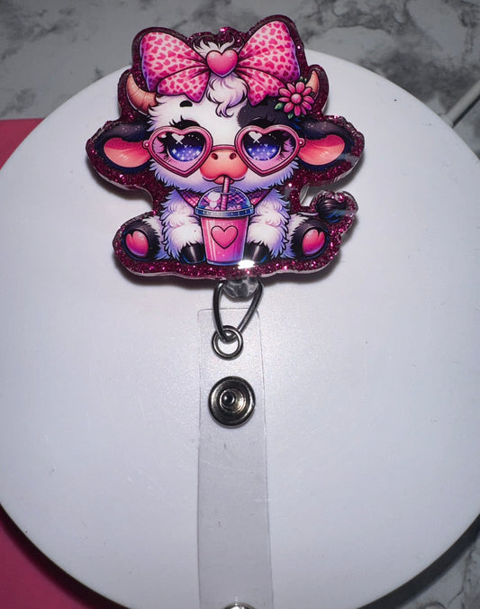 Cow Badge Reel