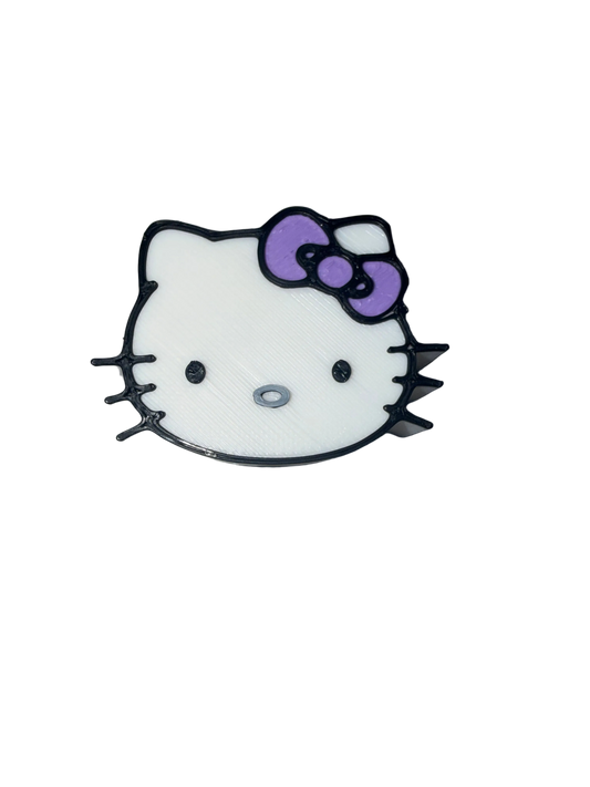 HK Medium 3D Topper Purple Bow