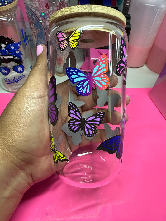 Butterfly Glass Tumbler
