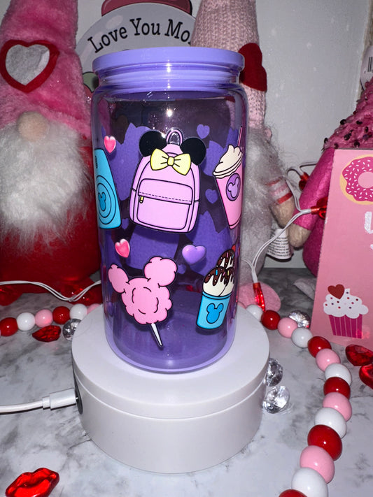 Purple Glass Tumbler