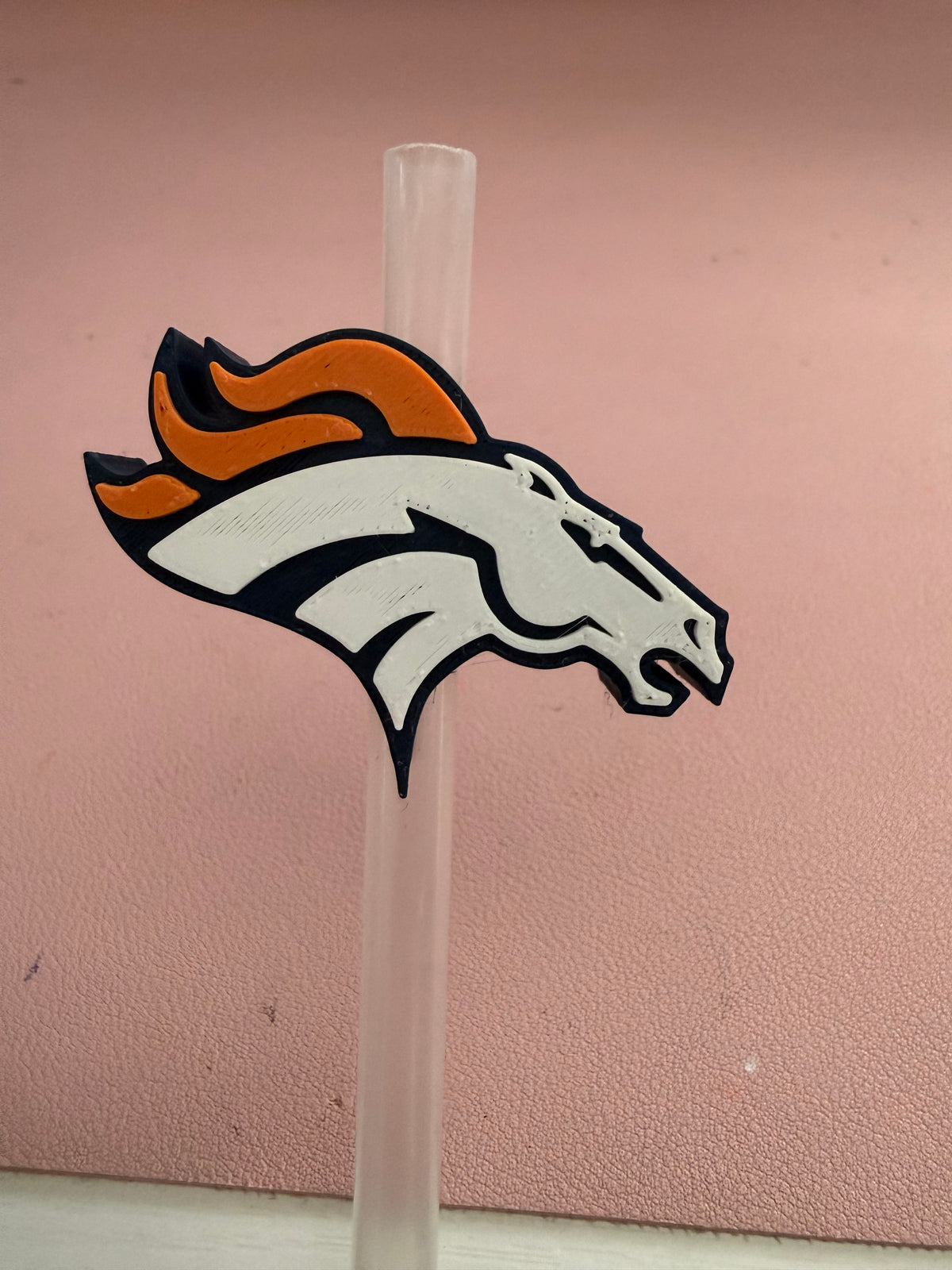 Broncos 3D Straw Topper
