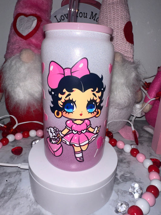 BB Pretty in Pink Glass Tumbler
