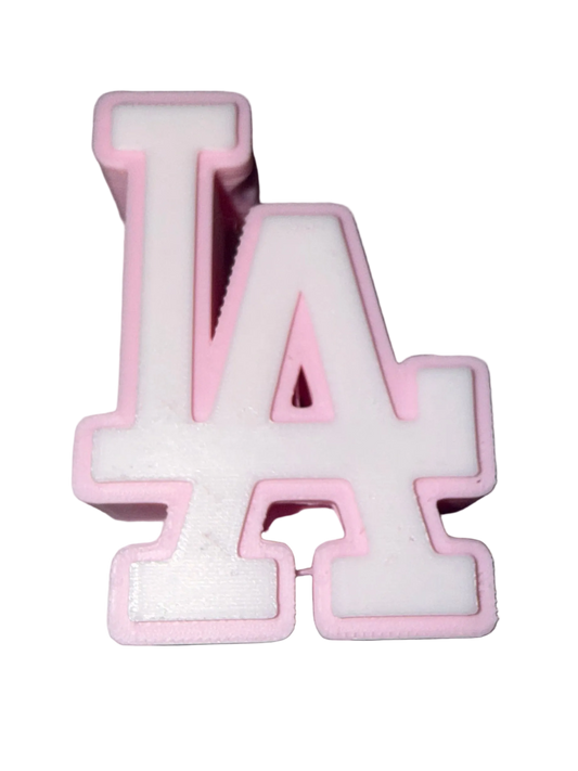 Pink LA 3D Straw Topper