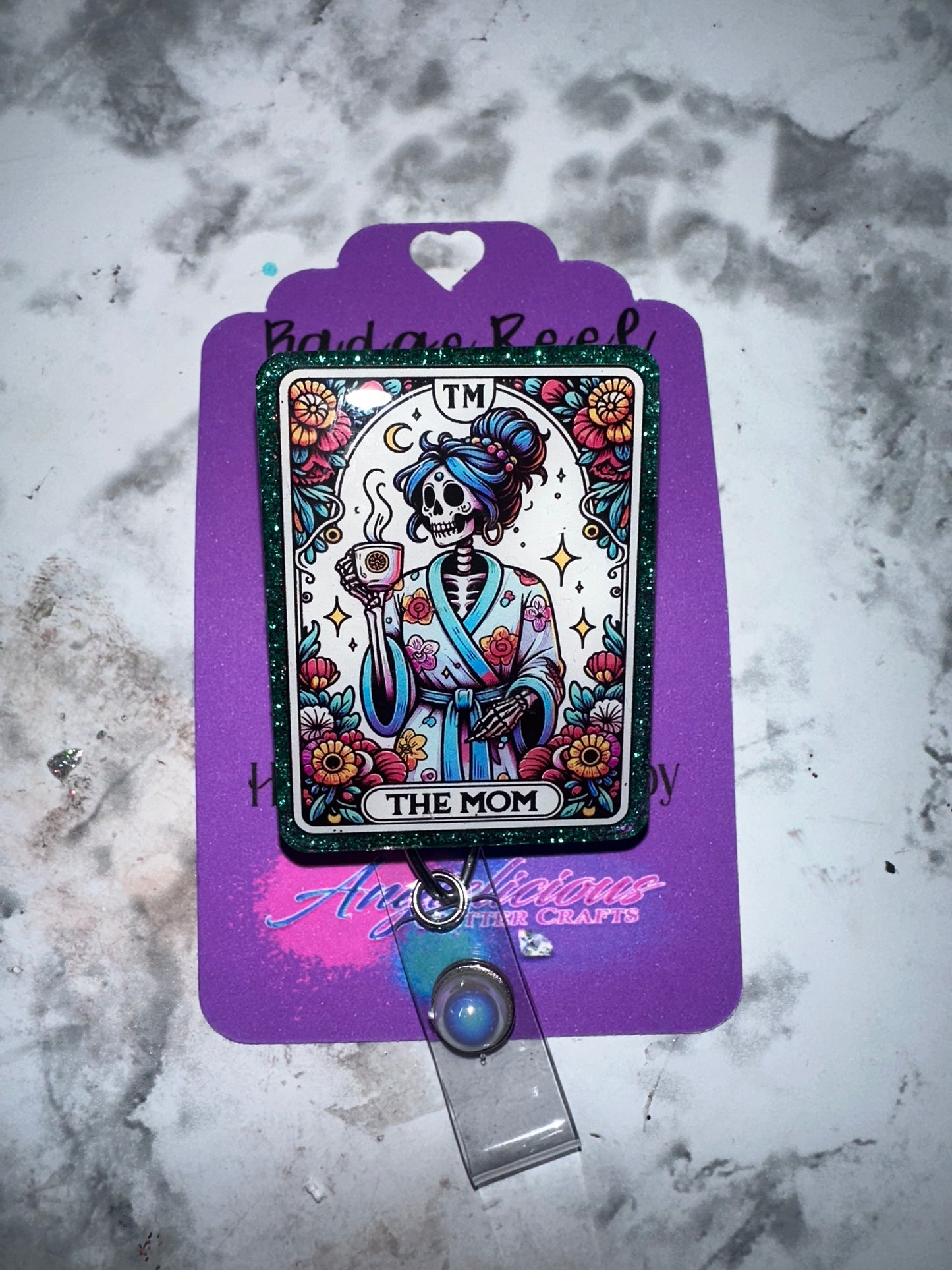 Mom Tarot Badge Reel