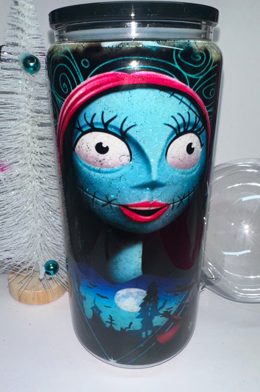 NBC Glass Snow Globe Tumbler