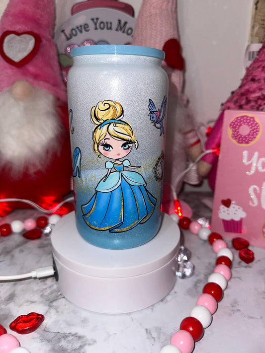 Blue Ombré Glass Tumbler
