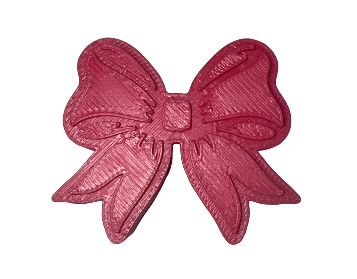 Hot Pink Bow 3D Topper