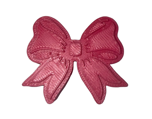 Hot Pink Bow 3D Topper