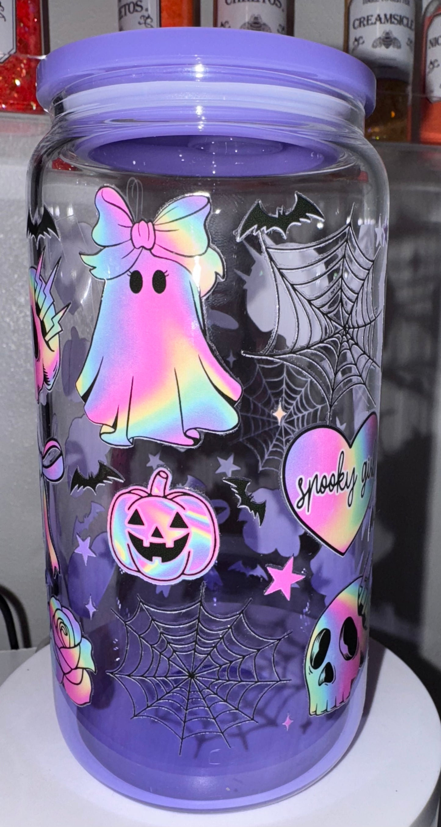 Purple Halloween Tumbler