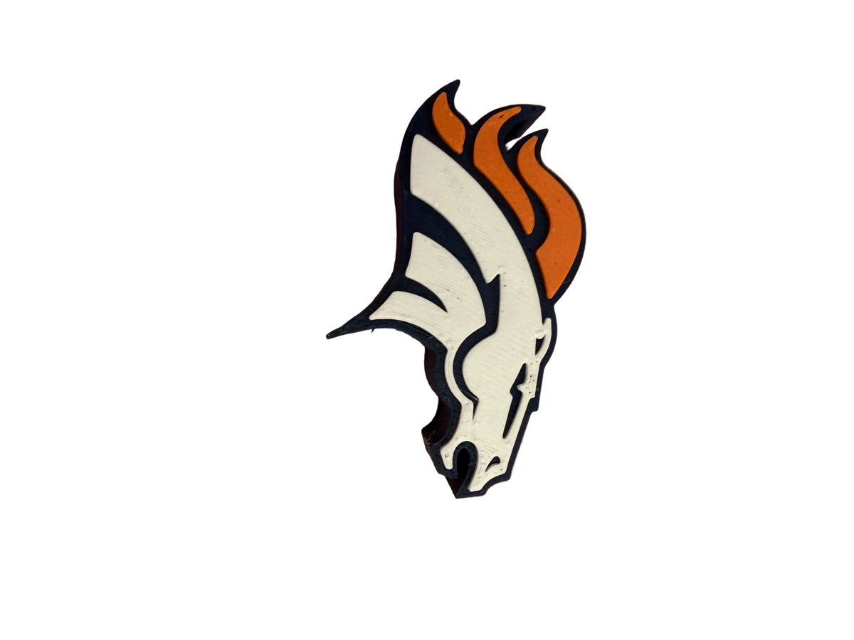 Broncos 3D Straw Topper