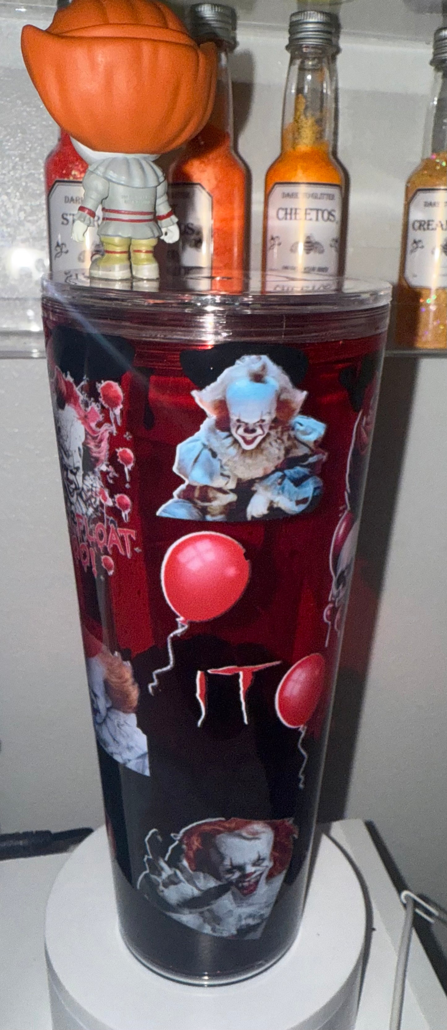 Clown Halloween Lava Drip Snow Globe