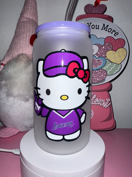 HK Basketball Frosted Glass Tumbler