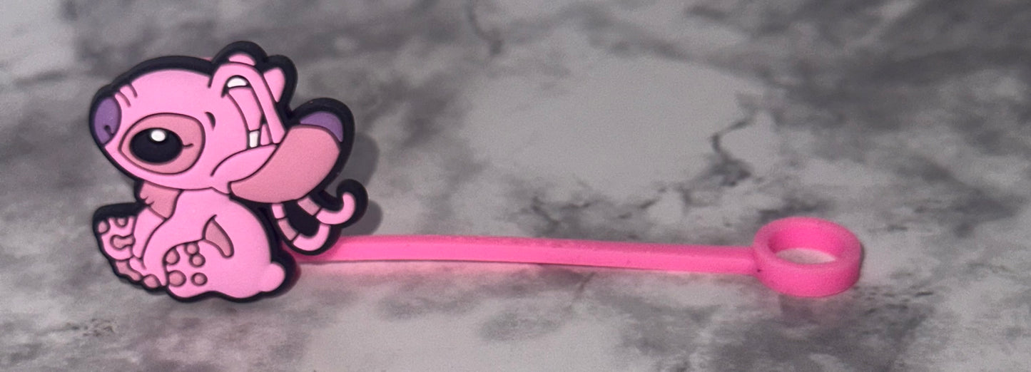 Pink Alien Straw Topper
