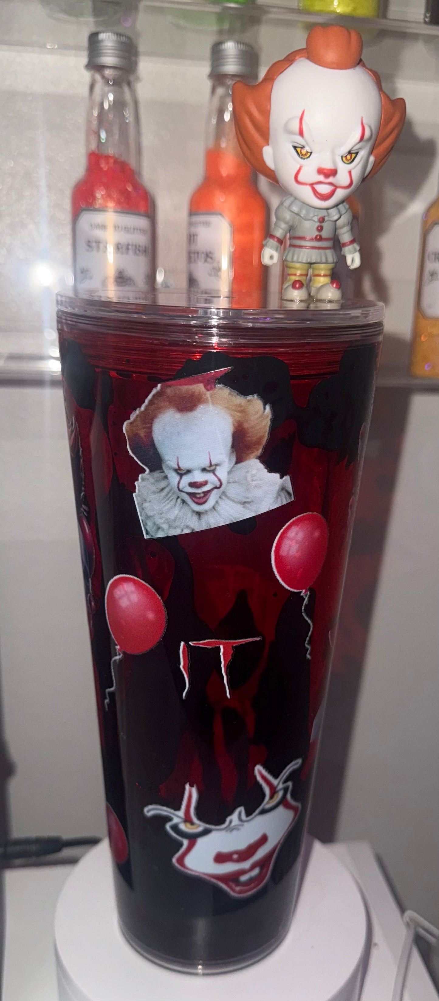 Clown Halloween Lava Drip Snow Globe