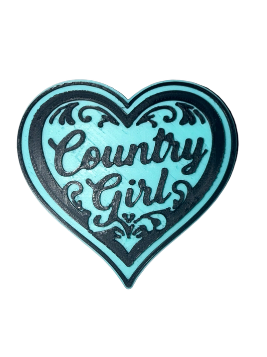 Country Girl 3D Straw Topper