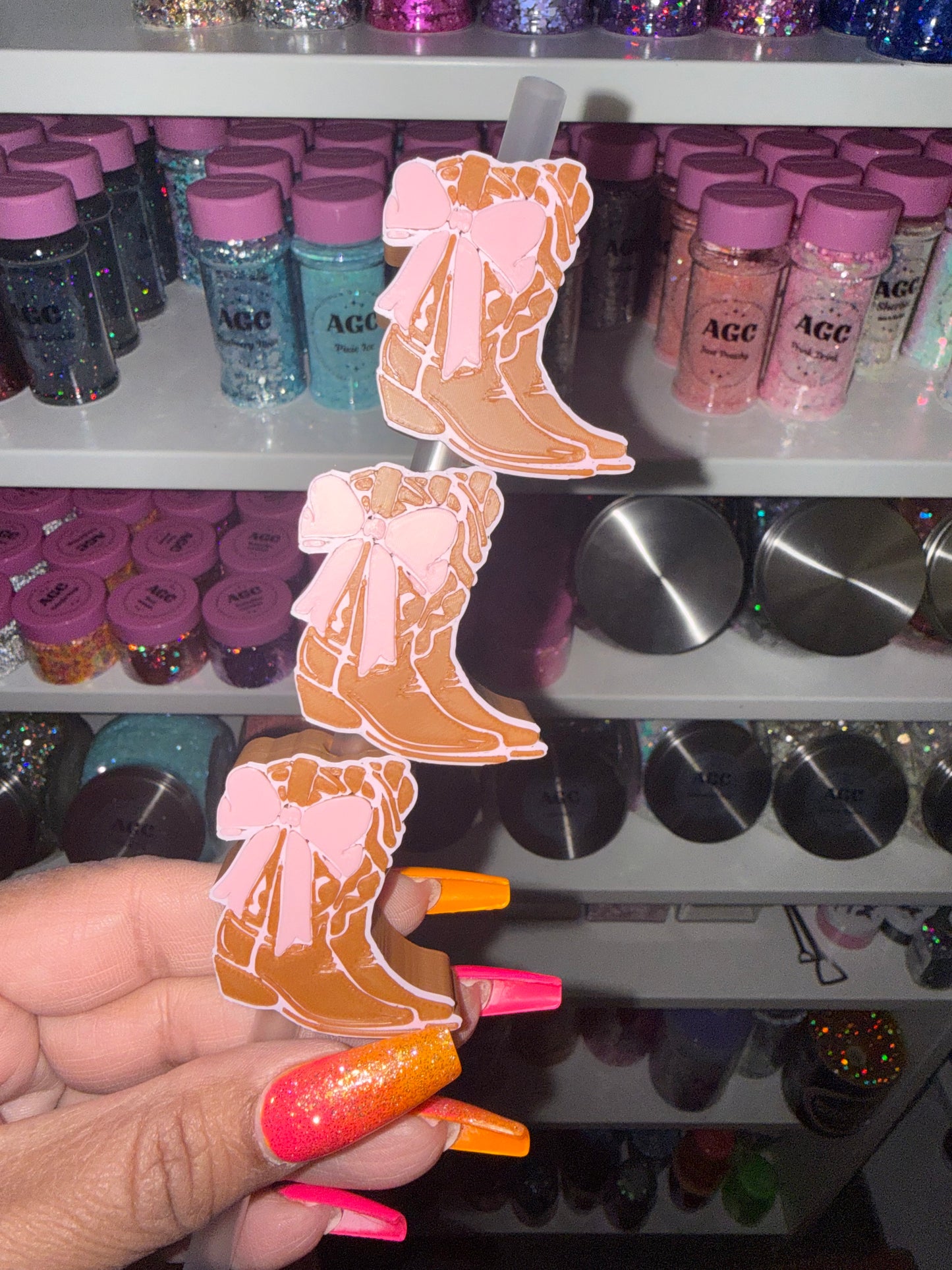 Cowgirl Boot Straw Topper