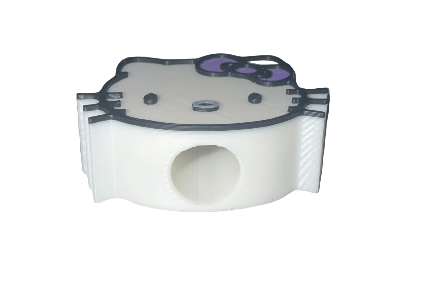 HK Medium 3D Topper Purple Bow