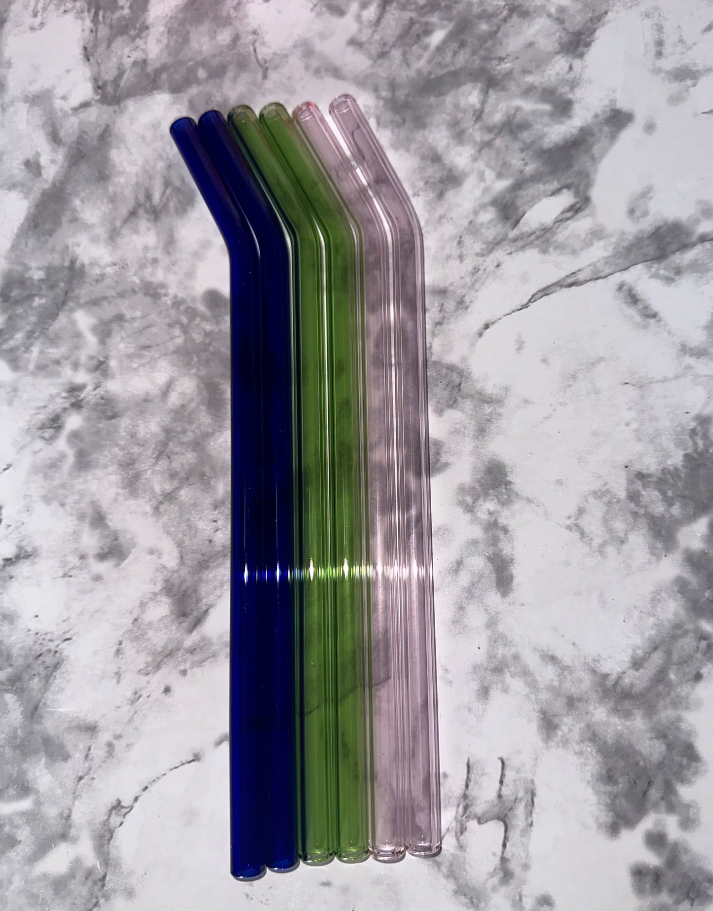 Colored Glass Straws