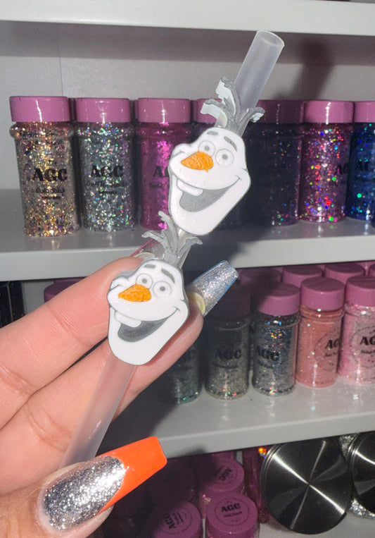 Olaf 3D Straw Topper