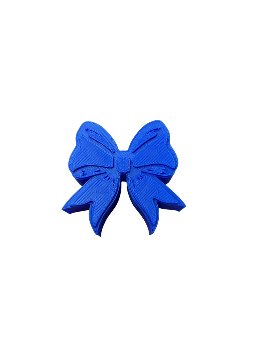 Blue Bow 3D Topper