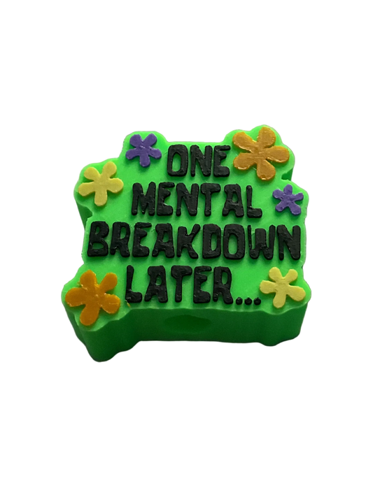 One mental breakdown later 3D Straw Topper