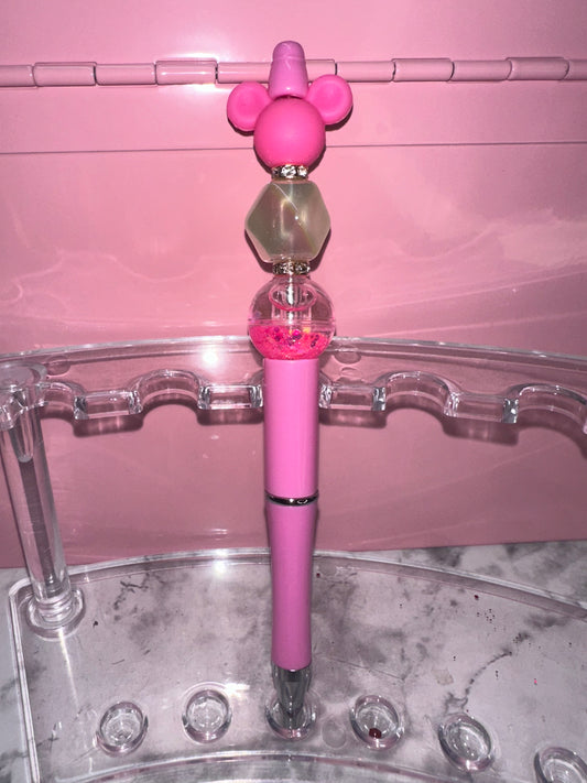 Pink Beaded Pen