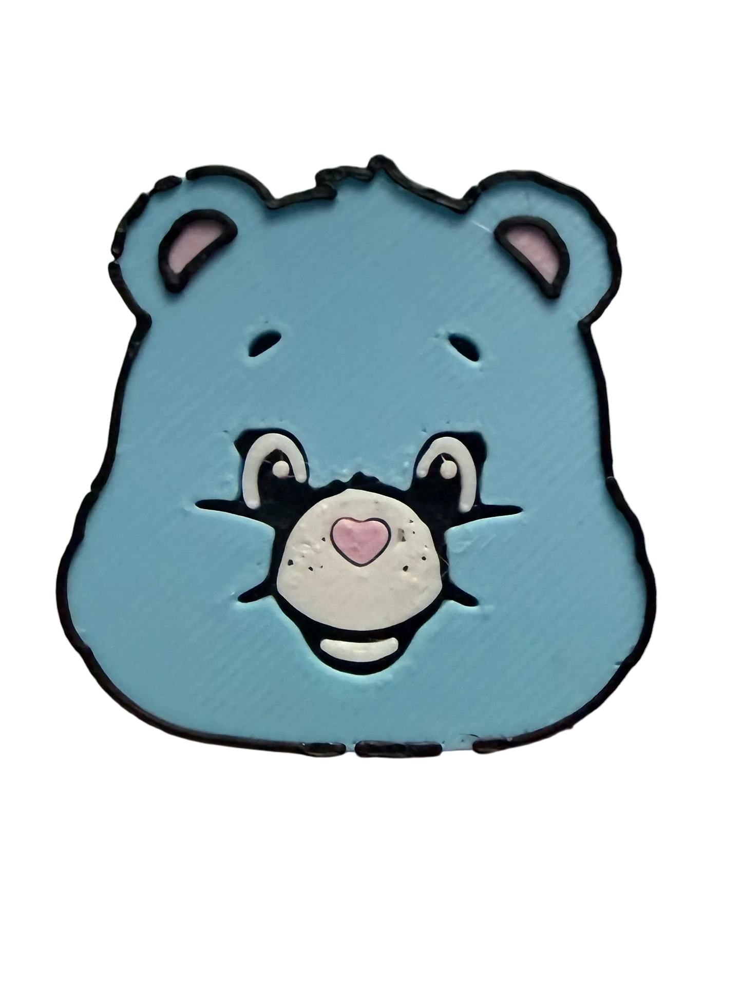 Light Blue Care Bear 3D Straw Topper