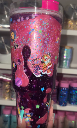 Lisa Frank Lava Drip Tumbler