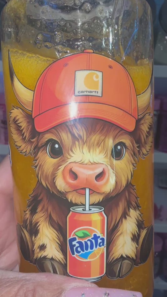 Orange Fanta Soda Tumbler