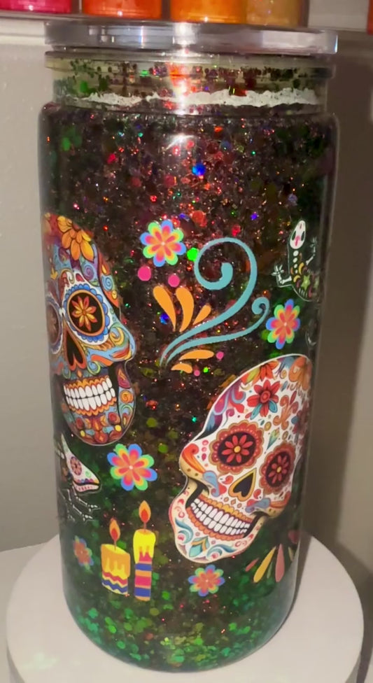 Sugar Skull Snow Globe