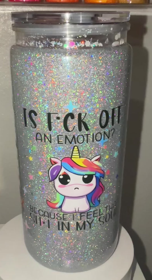 Unicorn Dry Snow Globe