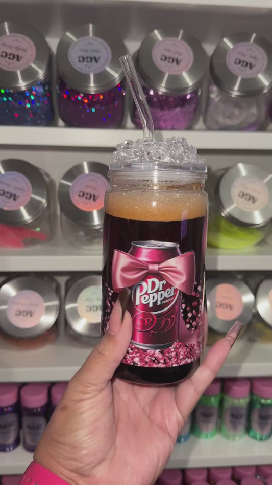 Dr Pepper Snow Globe Tumbler