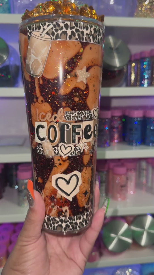 Ice Coffee Snow Globe